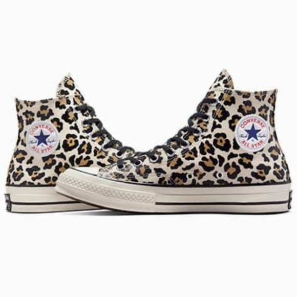 Converse CTAS Chuck 70 Glow-In-The-Dark Leopard Print Mens size 9.5 NEW!!! - Picture 6 of 10